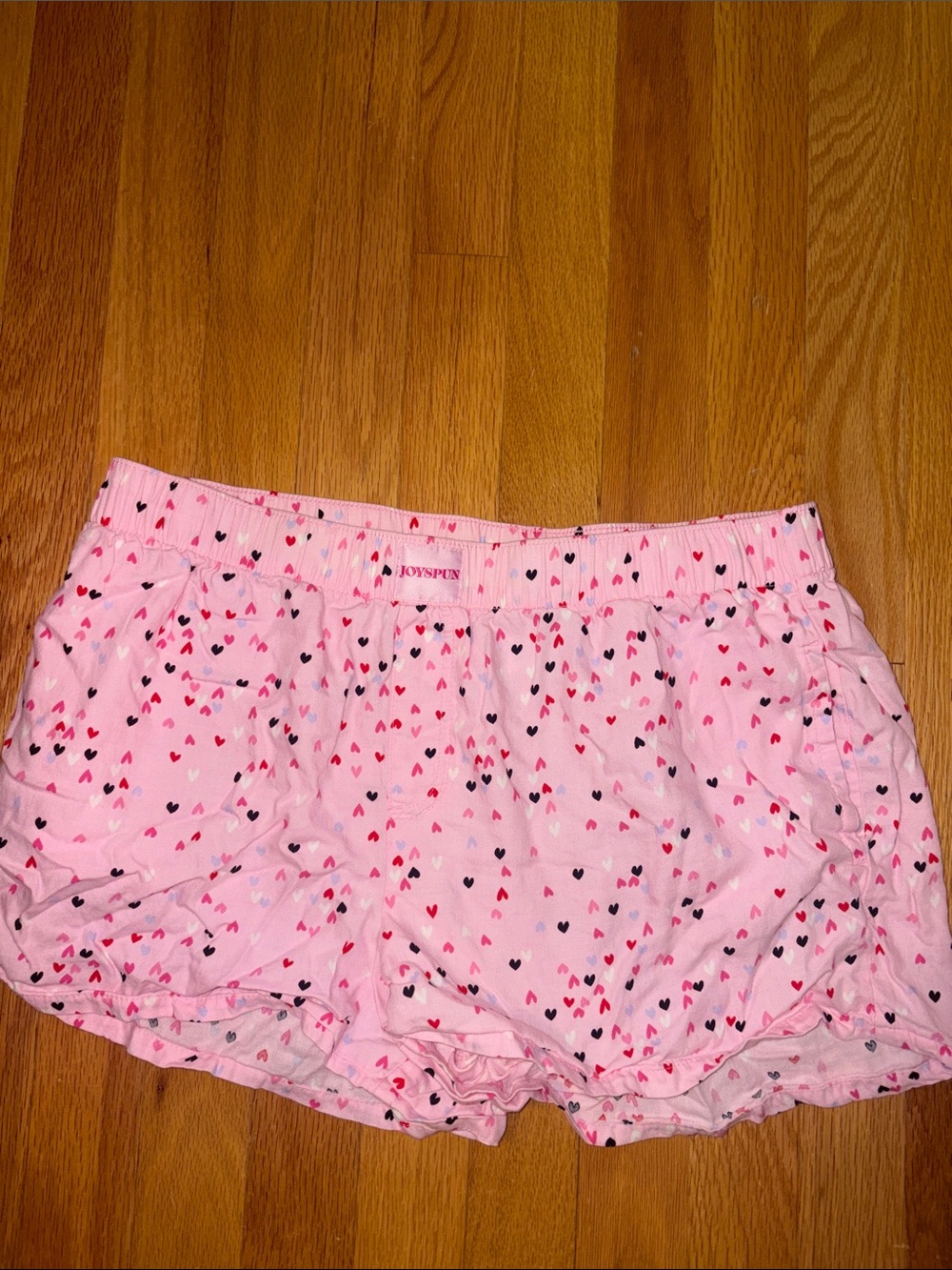 Joysden Pink Heart Print Women's Boxer Shorts